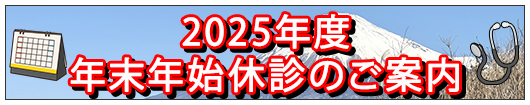 年末年始の診療案内